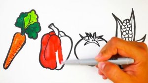 Учим названия овощей вместе с детьми на Английском языке Learn names of fruits with simple Pictures