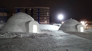 2024.12.19. Норильск. Снежные дома. Аллея влюблённых и парк Долгое озеро. Norilsk, Russia.