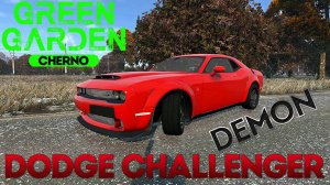 Dodge Challenger Demon Green Garden CHERNO