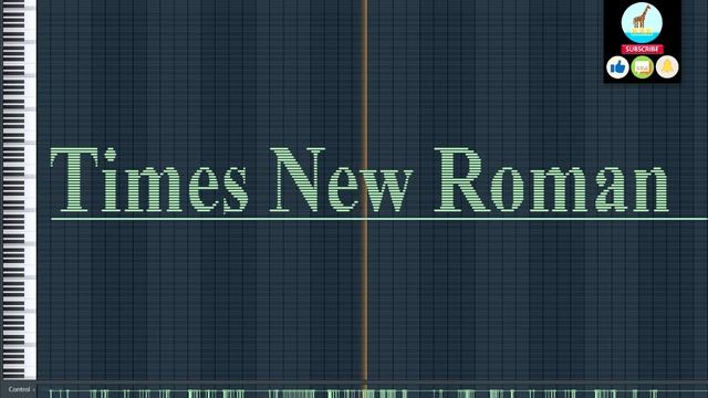 Typing Musical Times New Roman Font on Piano - Midi Art Drawing смотреть онлайн