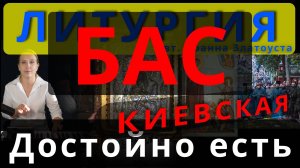 Достойно есть. Бас. Киевская. Обиход, #православие #клирос