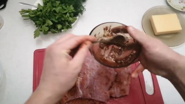 мясной рулет из свинины. #холоднаязакуска#заменаколбосы#какприготовитьрулет#