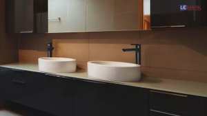 Смеситель для умывальника высокий монолитный LEMARK URSUS LM7209BL