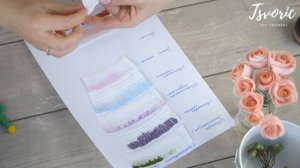 How do I color paper for flowers? / Чем я окрашиваю бумагу для цветов? / DIY TSVORIC