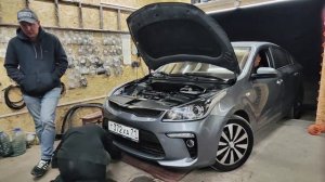 Kia Rio 4 установка топовых линз под врезку