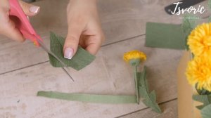 DANDELIONS from paper / ОДУВАНЧИКИ из бумаги / DIY TSVORIC
