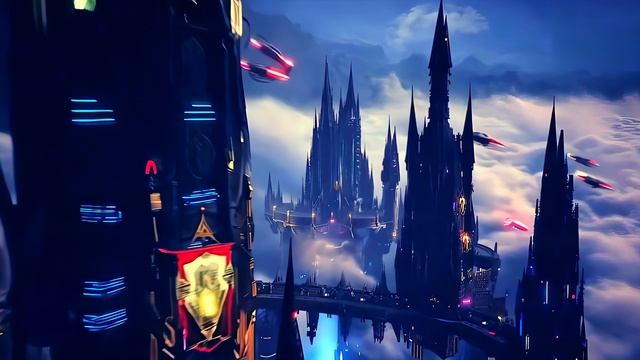 Neon Spires: A City Suspended in Eternity 4K