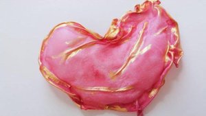 Декор из рисовой бумаги Сердце из рисовой бумаги