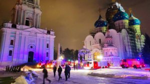 В Троице-Сергиевой лавре возник пожар на колокольне храма