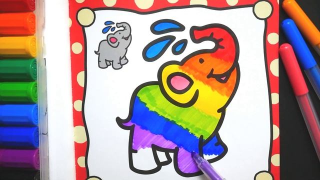 สมุดระบายสี - ช้าง , ตุ๊กตา , รถ | Книжка раскраска - слон, кукла, машинка смотреть онлайн