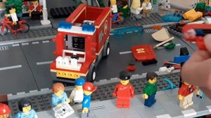 Lego City 60214 Burger Bar Fire Rescue Speed Build