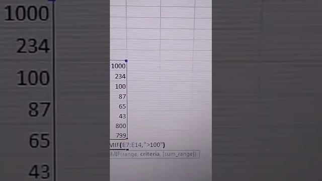 Ms Excel sum if formula #nature #youtube