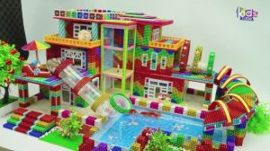 Магнитные шарики - Современный Курорт С Гигантской Водной Горкой Из Магнитных Шариков