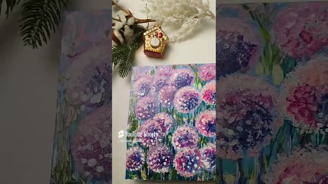 Маленькая картина акриловыми красками