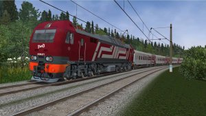 Эп2к-271 с поездом "Гранд" в Openrails