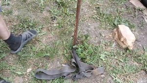 Вынимаем давно забитую в землю трубу...
