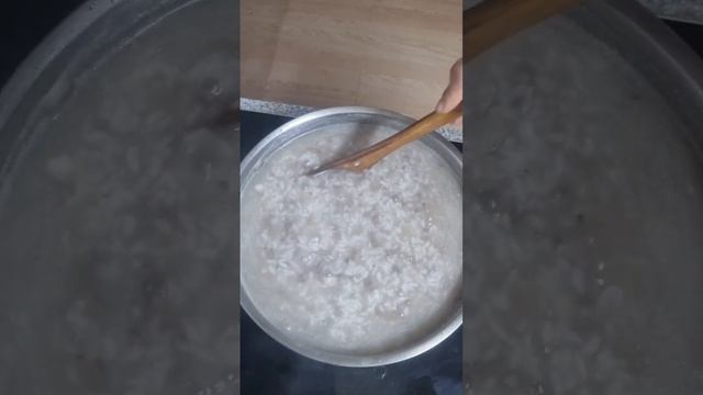 Корейская рисовая каша с грибами #жизньвюжнойкорее #жизньвдеревне #корейскаяеда #food #каша