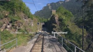 ★ 4K ★ Самедан - Санкт-Мориц - Кур, поездка на Glacier express на Ge 4_4 I, 1953-го года выпуска! ★