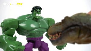 Dinosaurs are coming! Avengers Hulk, Spider-Man! Transform using fidget spinner! - DuDuPopTOY