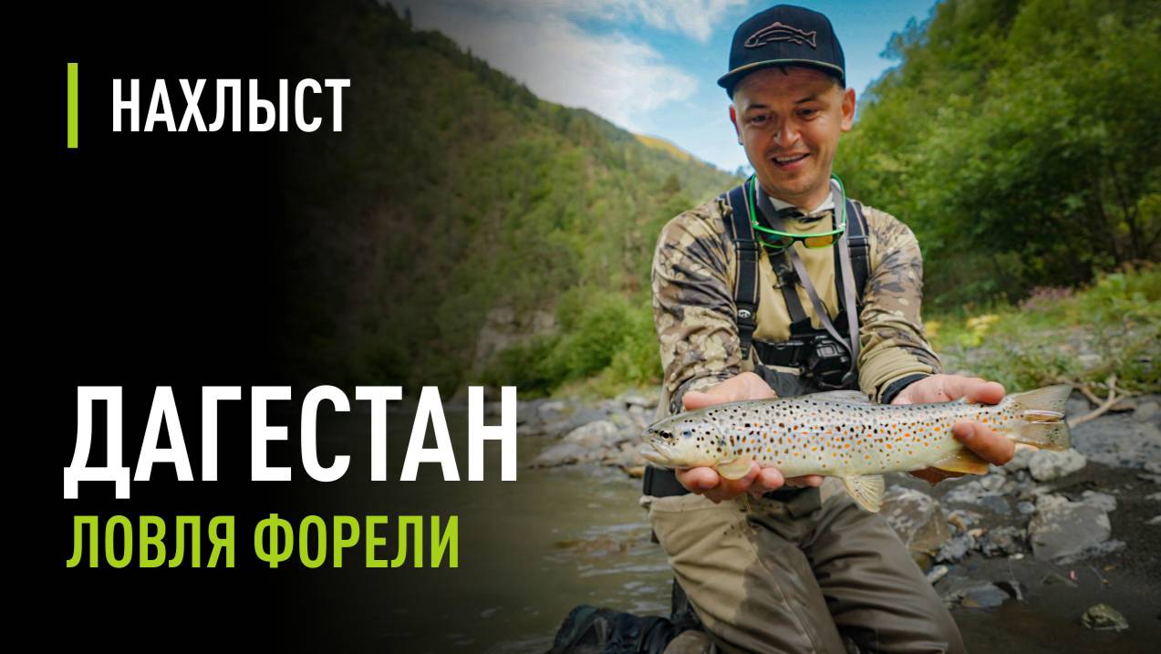 Ловля ФОРЕЛИ в горных реках ДАГЕСТАНА. Крутая природа, тактика ловли, мушки для форели.