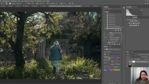 обработка в фотошоп. Цвет зеленый. Зелень летом коррекция цвета
