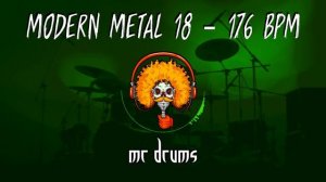 Modern Metal 18 - 176 BPM | Backing Drums | Only Drums | Metalcore Drums