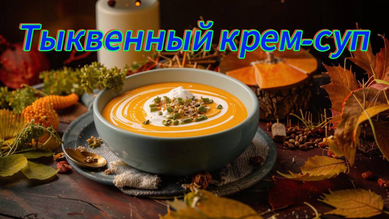 Тыквенный крем суп.один из вариантов приготовления.