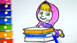 Маша и Медведь Мультик Раскраска для Детей. Учим цвета и Раскрашиваем Машу. Раскрашка ТВ