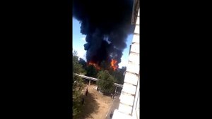 Мощнейшый пожар в Астрахани  пожар на АТРЗ 07 08 15