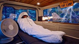 "Экстренный автокемпинг: эвакуация из гор в условиях сильного дождя"