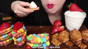 ASMR 롯데 립파이 초콜릿 디저트 Leafpie Chocolate Dessert 먹방 Mukbang, Eating