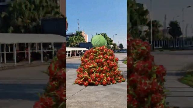 Fruit and vegetable collision 🤯3D Special Effects _ 3D Animation #shorts #vfxhd