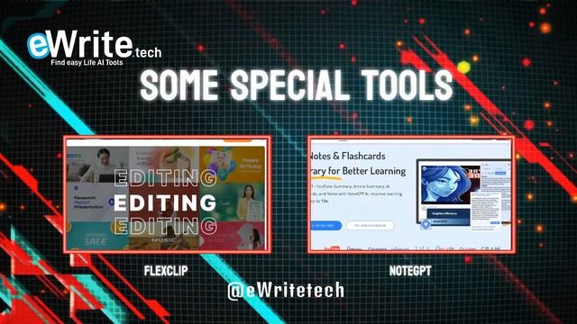 eWrite Tech Introduction #ai #writing Tools #Image Generation #Audio #Video #Coding #prompts