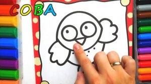 Раскраска для детей и малышей Полицейская Машина. Мультик - Раскраска. Учим цвета I Раскрашка ТВ