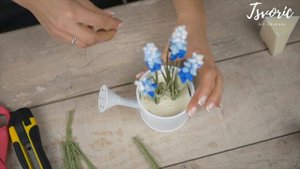 MUSCARI from paper /МУСКАРИ из бумаги / Как сохранить цвет бумаги ?! / DIY TSVORIC
