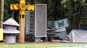 My Whelen 3000 Outdoor Siren First Test, Wail & Westminster Chimes