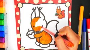 Раскраски для детей Раскрашиваем Простые Картинки для Малышей Изучая Цвета