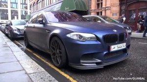BMW M5 F10 w  HRE Wheels Akrapovic Exhaust