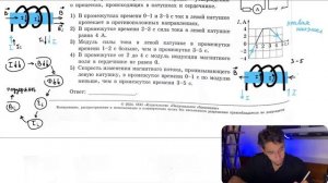 На железный сердечник надеты две катушки, как показано на рисунке. По правой катушке пропускают - №