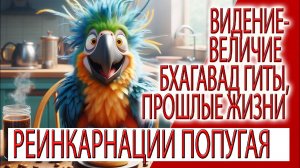 Видение - Величие Бхагавад гиты, прошлые жизни и реинкарнация попугая!