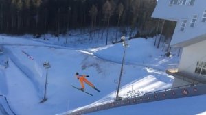 Самый тяжелый летающий лыжник России