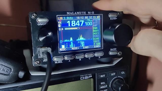 Russian 160m contest SWL. Malamute M2 transceiver.
