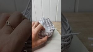 Плетение вазы из бумажных трубочек|Бесплатный мастер-класс