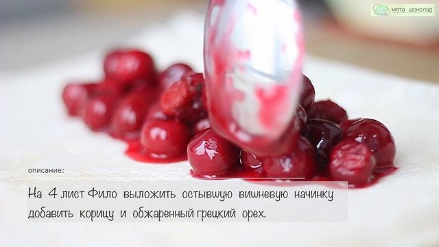 ШТРУДЕЛЬ С ВИШНЕЙ┃тесто FILLO