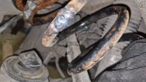 заварили сломаную пружину BMW F15