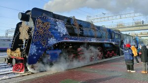 Поезд  Деда мороза. Новосибирск 18,12,2024