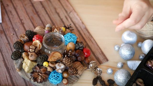 Candlestick with their hands / Новогодний Рождественский Подсвечник своими руками / DIY Tsvoric