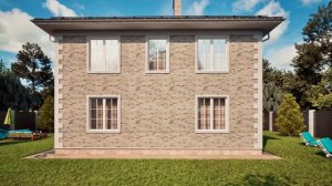 Дом из газобетонных блоков 130 м2.