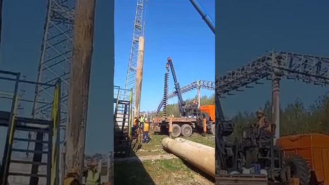 Погружение трубы 9 метров 🔼 Услуги бурения тел. +7 (985) 185-77-77. Звоните и пишите!