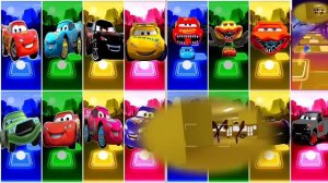 McQueen Car All Video Megamix 🆚Lighting McQueen Eater🆚McQueen Red Car 🎶 Tiles Hop EDM Rush Gameplay